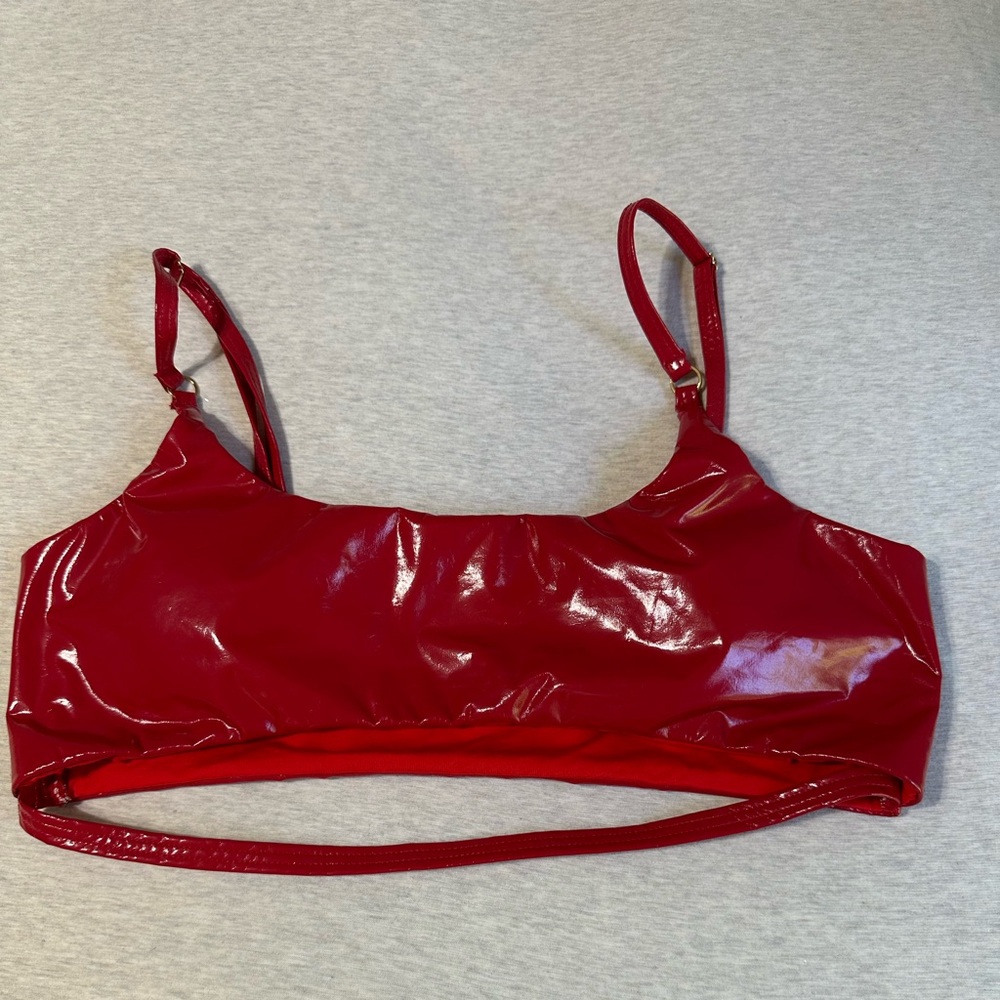 Naughty Thoughts Red Vinyl Pole Top